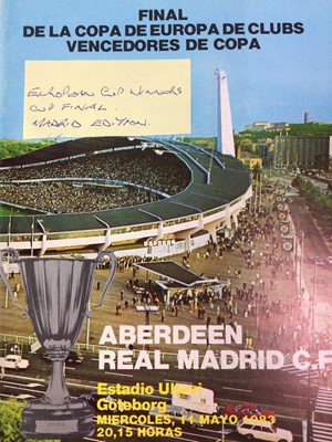 Lot 1709 - ABERDEEN F.C. VS. REAL MADRID C.F., ECWC FINAL PROGRAMME