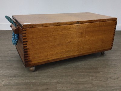 Lot 368 - TEAK CHEST