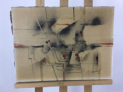 Lot 375 - ABSTRACT OIL ON CANVAS