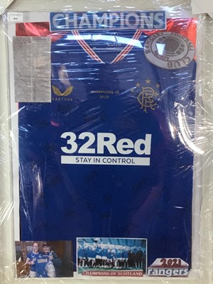 Lot 404 - RANGERS LADYS SIGNED SHIRT