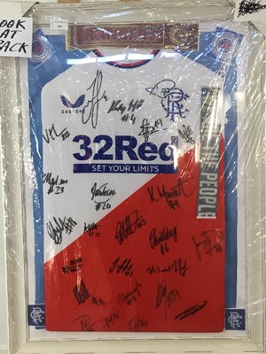 Lot 406 - SIGNED RANGERS SHIRT
