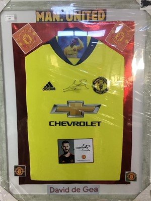 Lot 407 - DAVID DE GEA SIGNED MANCHESTER UNITED SHIRT