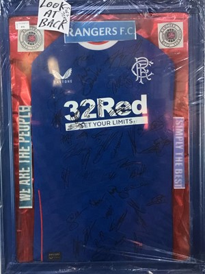 Lot 416 - SIGNED RANGERS SHIRT