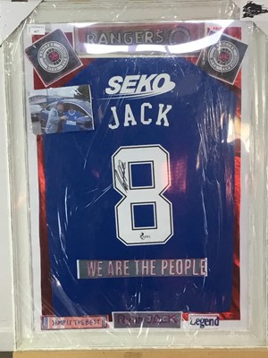 Lot 417 - RYAN JACK SIGNED RANGERS SHIRT