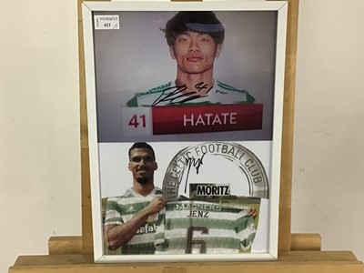 Lot 421 - CELTIC, TWO SGNED PICTURES