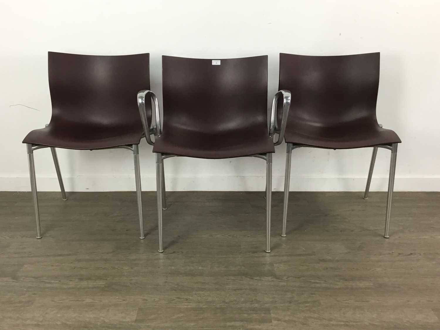 Lot 20 - PHILIPPE STARCK (FRENCH, 1949-) FOR DRIADE, SET OF SIX CAMELEON DINING CHAIRS