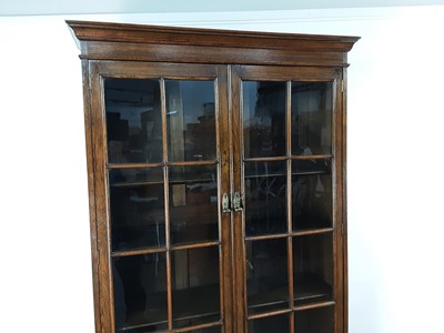 Lot 432 - OAK BOOKCASE