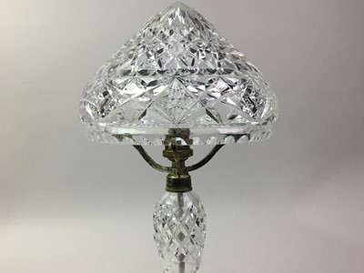 Lot 456 - CUT GLASS LAMP