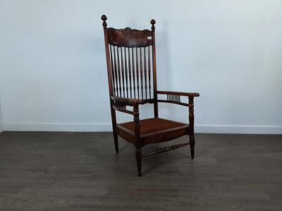 Lot 544 - AMERICAN WALNUT ARMCHAIR