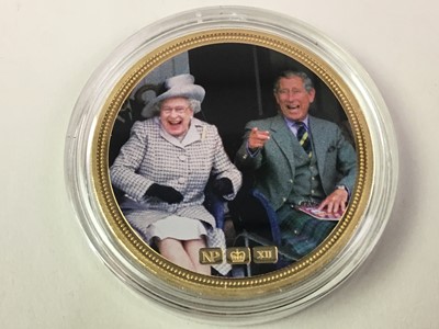 Lot 508 - NUMIS PROOF GOLD PLATED TWELVE COIN COLLECTION