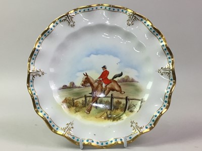 Lot 516 - PAIR OF ROYAL CROWN DERBY CABINET PLATES