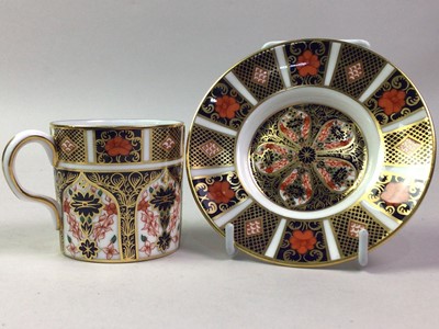 Lot 586 - ROYAL CROWN DERBY COFFEE CAN AND SAUCER