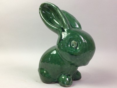Lot 588 - TWO DENBY POTTERY RABBITS