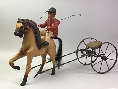 Lot 539 - FIGURE OF A HORSE AND CART