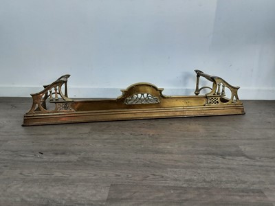 Lot 594 - BRASS FIRE FENDER