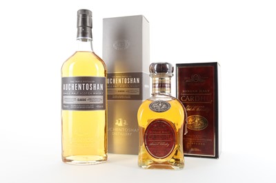 Lot 172 - AUCHENTOSHAN CLASSIC AND CARDHU 12 YEAR OLD 50CL