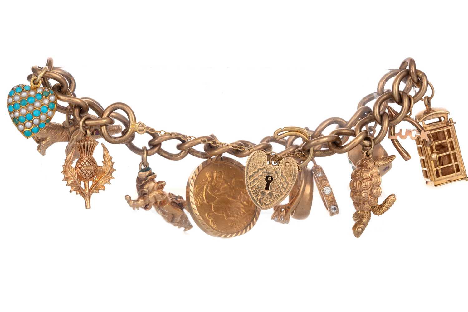 lot-467-gold-charm-bracelet