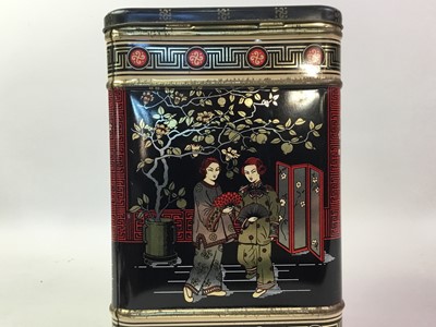 Lot 563 - GROUP OF DECORATIVE TINS