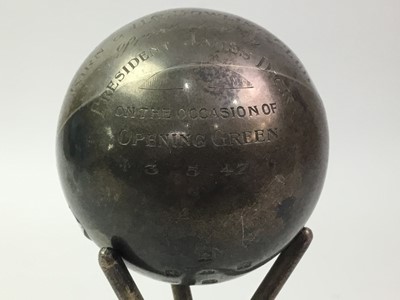 Lot 613 - SILVER PRESENTATION BOWLING JACK
