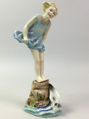 Lot 617 - ROYAL WORCESTER, 'SEA BREEZE' FIGURE