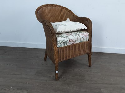 Lot 618 - LLOYD LOOM RATAN CHAIR