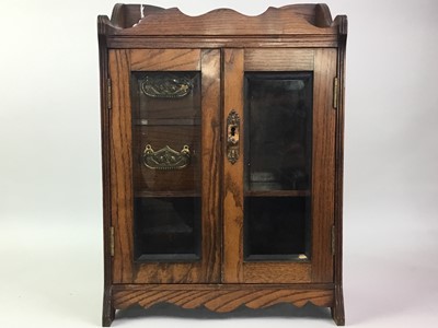 Lot 571 - OAK SMOKERS CABINET