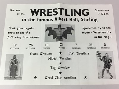 Lot 641 - WRESTLING, PROGRAMMES AND FLIERS