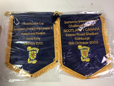 Lot 1744 - SCOTLAND, GOOD AND LARGE COLLECTION OF OFFICIAL INTERNATIONAL PENNANTS