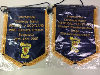 Lot 1744 - SCOTLAND, GOOD AND LARGE COLLECTION OF OFFICIAL INTERNATIONAL PENNANTS