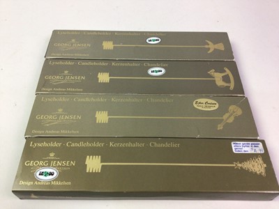 Lot 7 - GROUP OF TWELVE GEORG JENSEN CHRISTMAS DECORATIONS