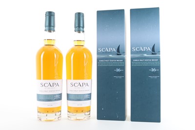 Lot 228 - 2 BOTTLES OF SCAPA 16 YEAR OLD