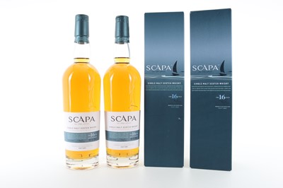 Lot 13 - 2 BOTTLES OF SCAPA 16 YEAR OLD