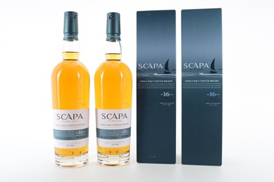 Lot 76 - 2 BOTTLES OF SCAPA 16 YEAR OLD