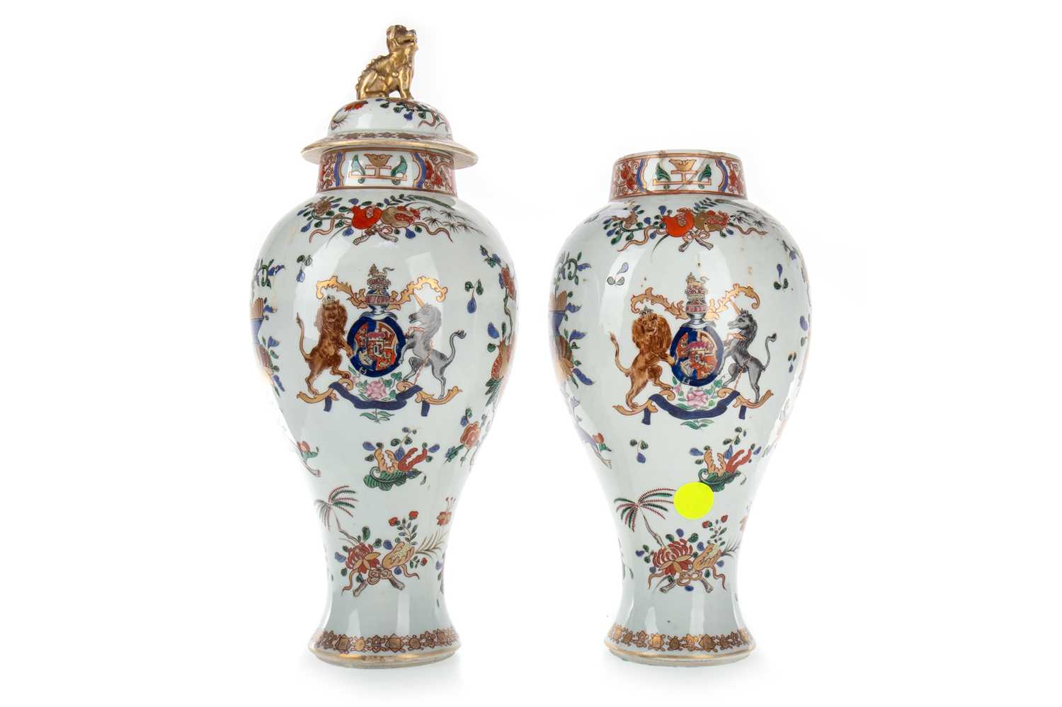 Lot 810 - PAIR OF SAMSON OF PARIS, CHINESE INSPIRED VASES