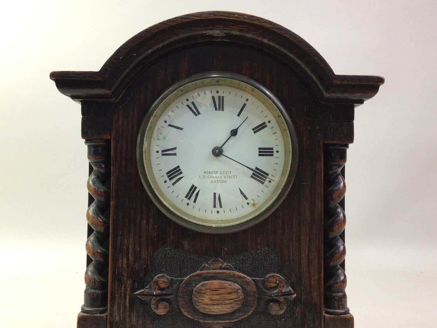 Lot 196 - OAK CARRIAGE CLOCK