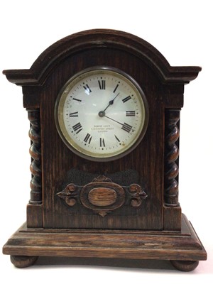 Lot 196 - OAK CARRIAGE CLOCK