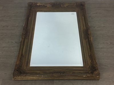 Lot 202 - GILT FRAMED WALL MIRROR