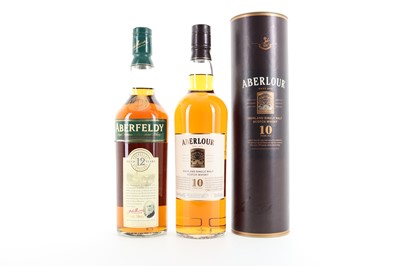 Lot 224 - ABERFELDY 12 YEAR OLD AND ABERLOUR 10 YEAR OLD