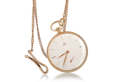Lot 893 - OMEGA POCKET WATCH WITH CHAIN