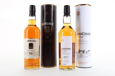 Lot 253 - ANCNOC 12 YEAR OLD AND ABERLOUR 10 YEAR OLD