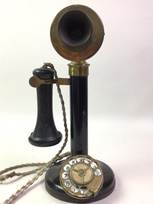 Lot 67 - VINTAGE CANDLESTICK TELEPHONE