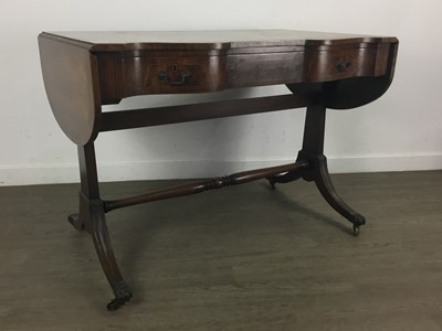 Lot 217 - REGENCY STYLE MAHOGANY SOFA TABLE