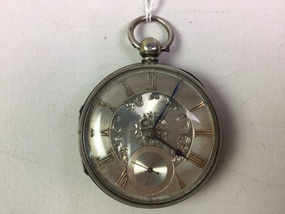 Lot 54 - VICTORIAN SILVER MASONIC POCKET WATCH