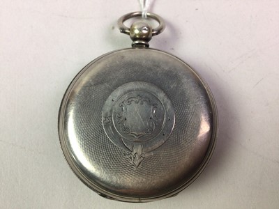 Lot 54 - VICTORIAN SILVER MASONIC POCKET WATCH