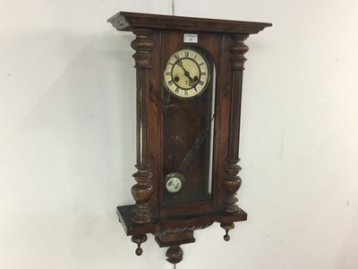 Lot 95 - MAHOGANNY WALL CLOCK