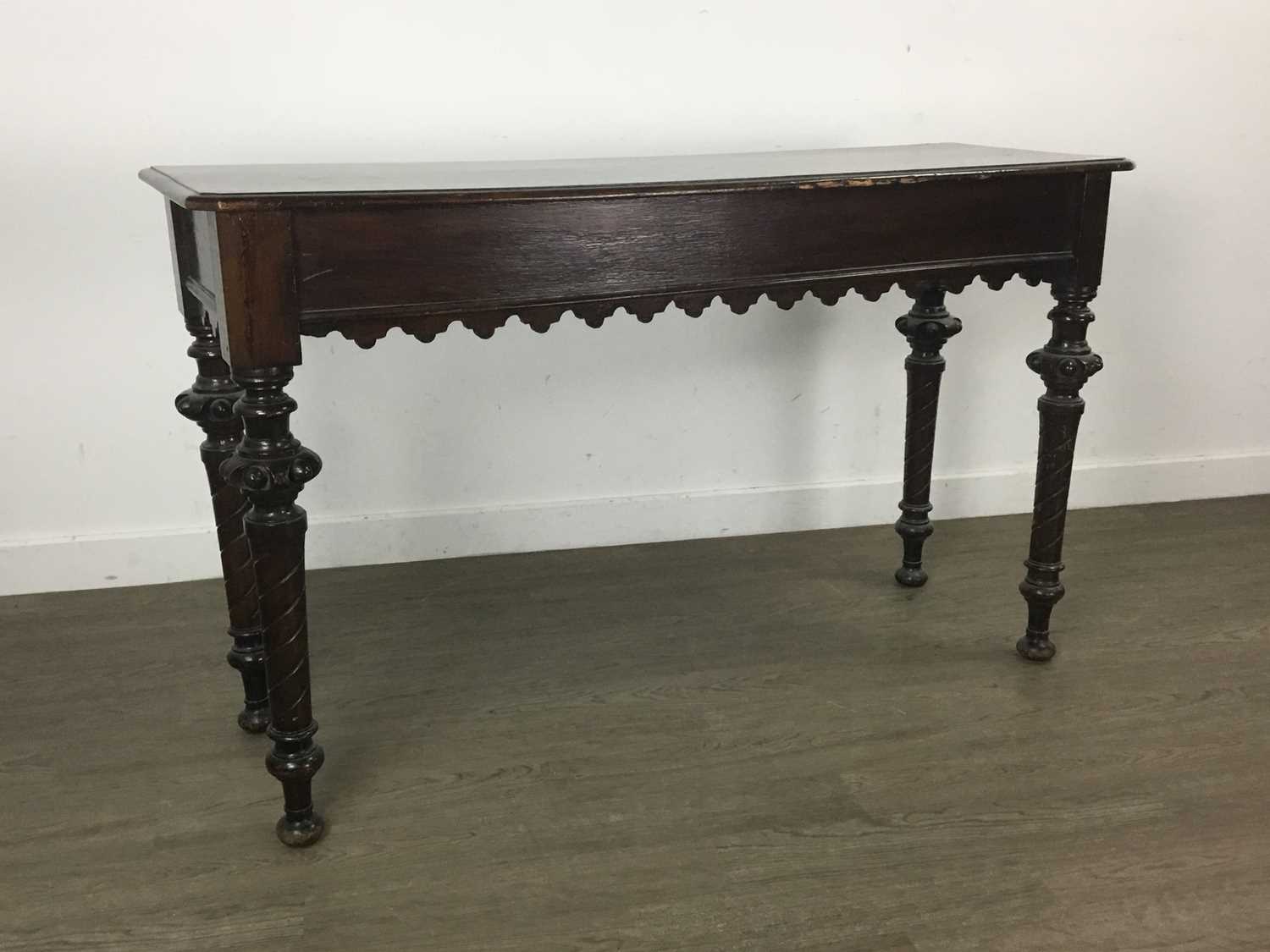 Lot 261 VICTORIAN HALL TABLE,