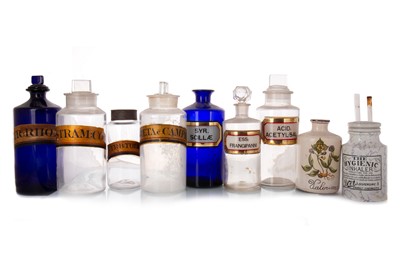 Lot 217 - COLLECTION OF ANTIQUE PHARMACY BOTTLES