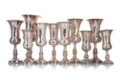 Lot 1246 - COLLECTION OF SILVER KIDDUSH CUPS