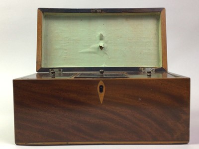 Lot 279 - VICTORIAN MAHOGANY TEA CADDY