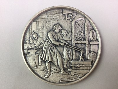 Lot 235 - 'THE SILVERSMITH' SILVER MEDALLION